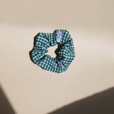 Mini Scrunchie 2pza  - Check pattern Green - simplment